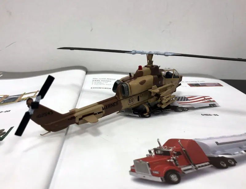 IXO 1/72 масштаба США AH-1W SuperCobra ударный вертолет литой металлический самолет модель игрушки для подарка/Дети/Коллекция