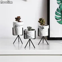 Нордический минимализм, стиль, мраморный узор, Золотая керамика, железное искусство, Настольная Ваза, цветочный горшок, украшение для дома, свадьбы, гостиной