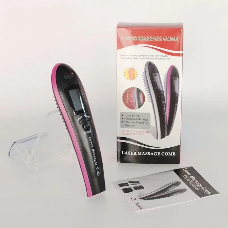 2016 New Arrival Comb Kit Power Grow Laser Cure Loss Therapy Laser Hair Comb massager Comb Brush -2