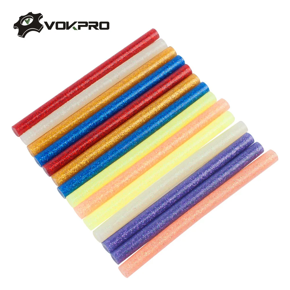 

7Pcs/Set Glitter Stick Glue Gun 7*100mm Hot Melt Adhesive Sticks Rod For Gun Glue Craft Phone Toy Art Model Album Repair DIY