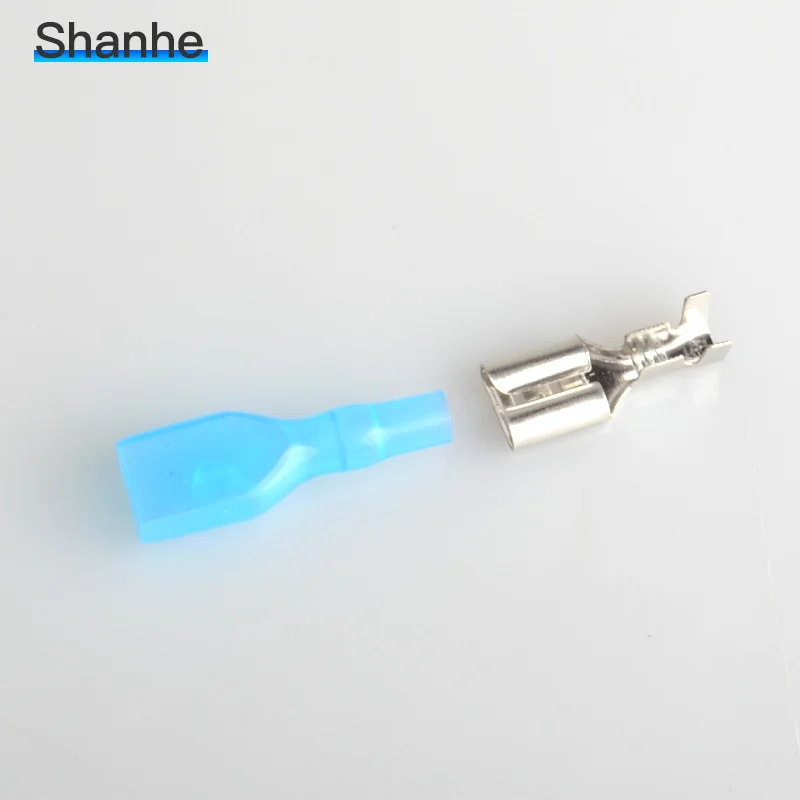 Обжимная Клемма shanhe 6 3 мм разъем лопатка с 50 чехлами|spade connector|female spade connectorfemale |