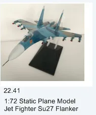 1: 72 Статическая модель Mig29 реактивный истребитель