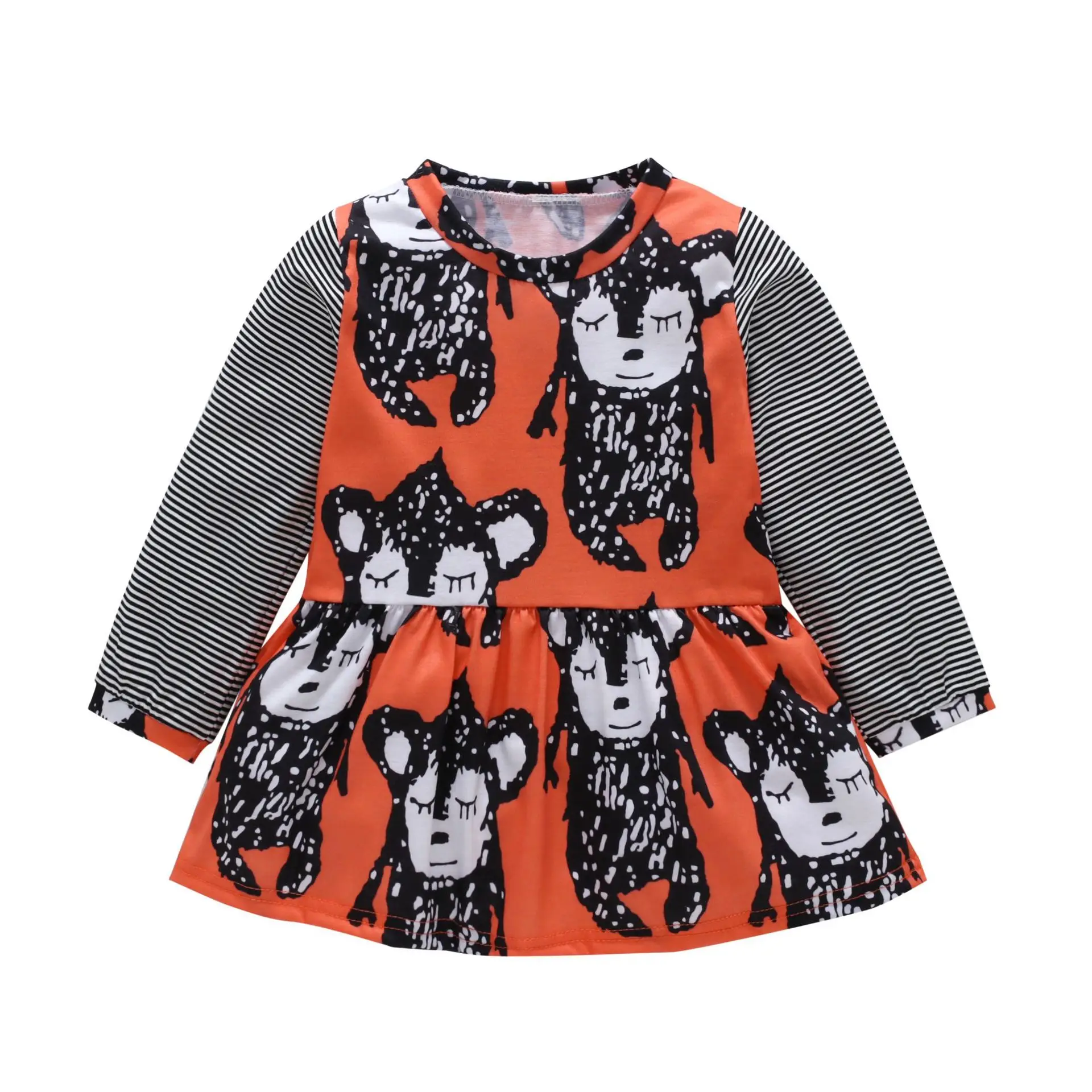 

Cotton Children Dress Cartoon Girls Spring Dresses Fashion Kids Clothes