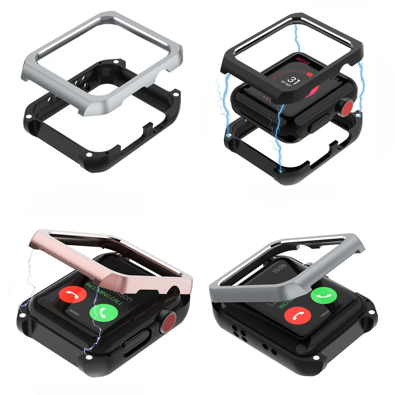 

Magnetic Frame Protector Cover Case for Apple Watch 38mm 42mm Bands for IWatch Series 1 2 3 Built-in Magnet