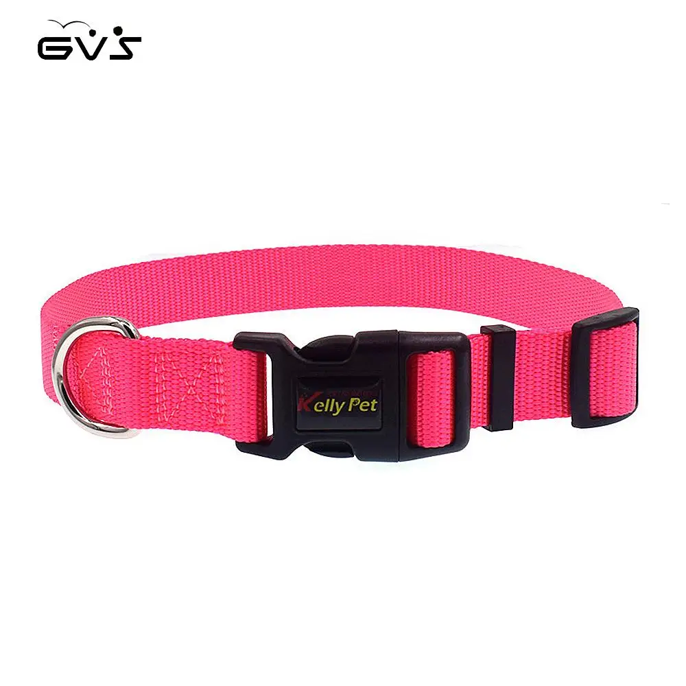GVS Pet Nylon Dog Collar 3 Colors Classic Nylon Dogs Collars Adjustable Design Nylon collar for
