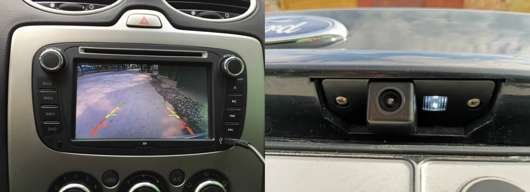 Leemsp à Prova Câmera de Visão Traseira do Carro Câmera de Estacionamento Reverso para Ford Água Visão Noturna Backup Focus 2 Sedan 2005-2011 C-max Dhd hd 8 Cheap Câmera veicular