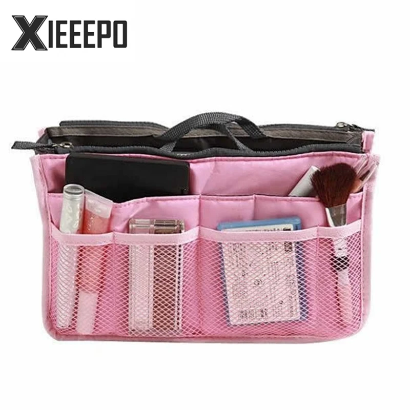 

Trunk Travel Cosmetic Bag Portable Zipper Make Up Bags Polyester High Capacity Makeup Case Necessaries Organizer Storage Bag