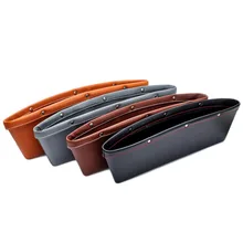 2pcs Car Seat Gap Pocket Catcher Organizer Leak-Proof Storage Bags Multifunctional Seat Gap Store Content Box Drop Shipping