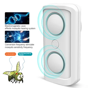 

Double Speaker Electronic Mosquito Killer Ultrasonic Mosquito Killer Outdoor Travel Home Bedroom Electronic Pest Repellent