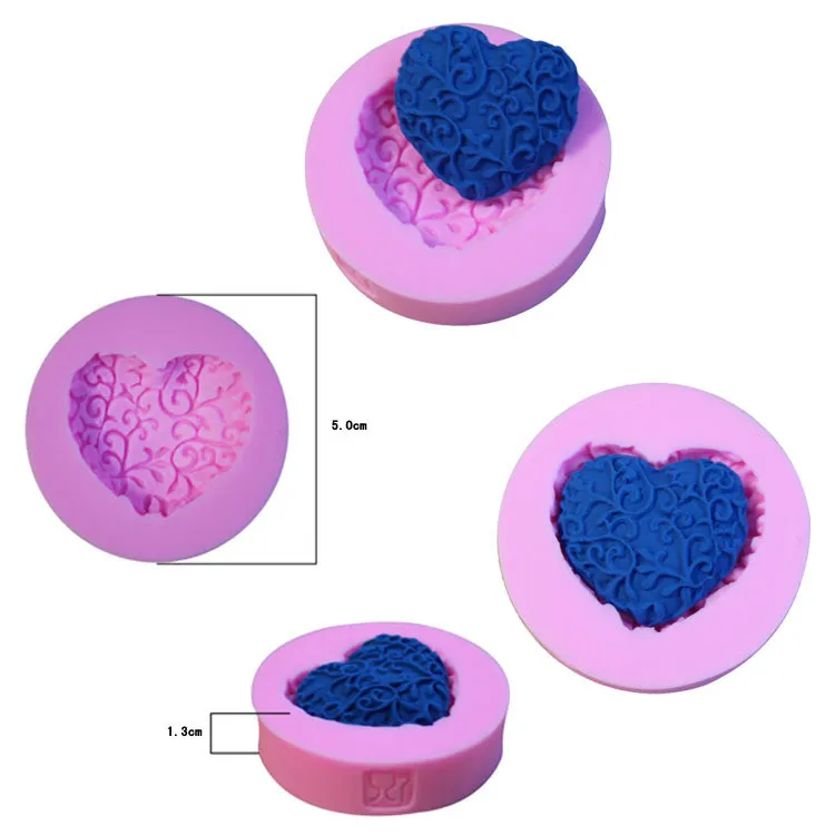 Силиконовая форма в форме сердца помадка для украшения торта силиконовая форма для мыла силиконовая форма для торта