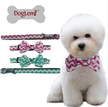 1 unids/lote cachorro perros gatos cuello trajes de la correa del bowknot de la manera superior calidad cuello lleva conjuntos productos perro mascotas suministros Sm L