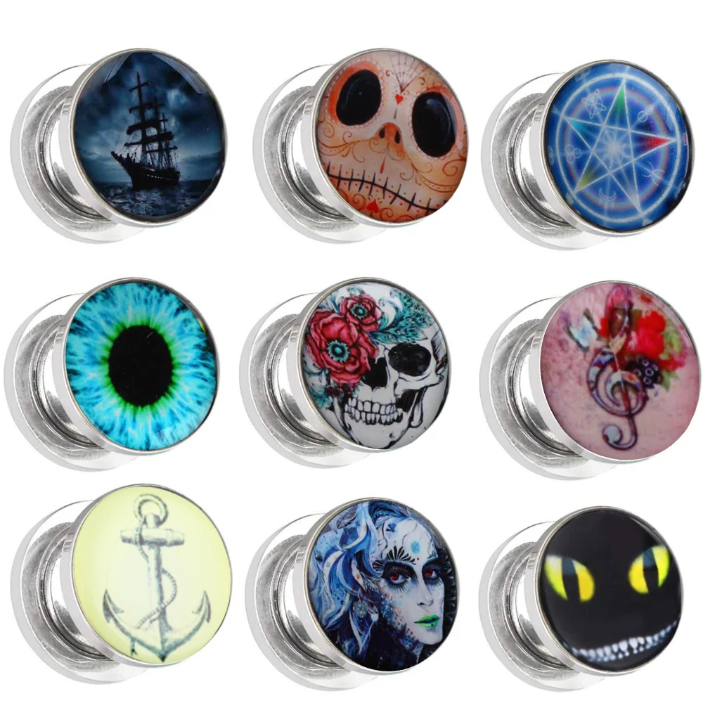 

Fanpeijy Acrylic Ear Plugs Tunnels Gauges Stretcher Piercings 00 Gauges Earrings Plug Screw Stretching Kit Flesh Tunnel cuff