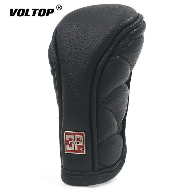 

Shift Knob Cap Cover Gears for Decorations Auto Anti-slip Zipper Closure Car Gear Shift Knob Cover Black
