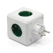 Allocacoc Келли зарядная станция ЕС Plug мощность cube разъем 5 розетки адаптер Мощность Полосы переключатель гнездо Multi Switched мощность Cube