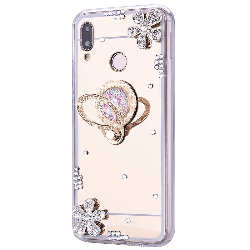 Зеркальный чехол P Smart Z для Huawei P30 P20 Pro Mate 20 30 lite 20s Honor 8X 9X Premium Nova 5T Y5 2018 Y7 Y9 2019