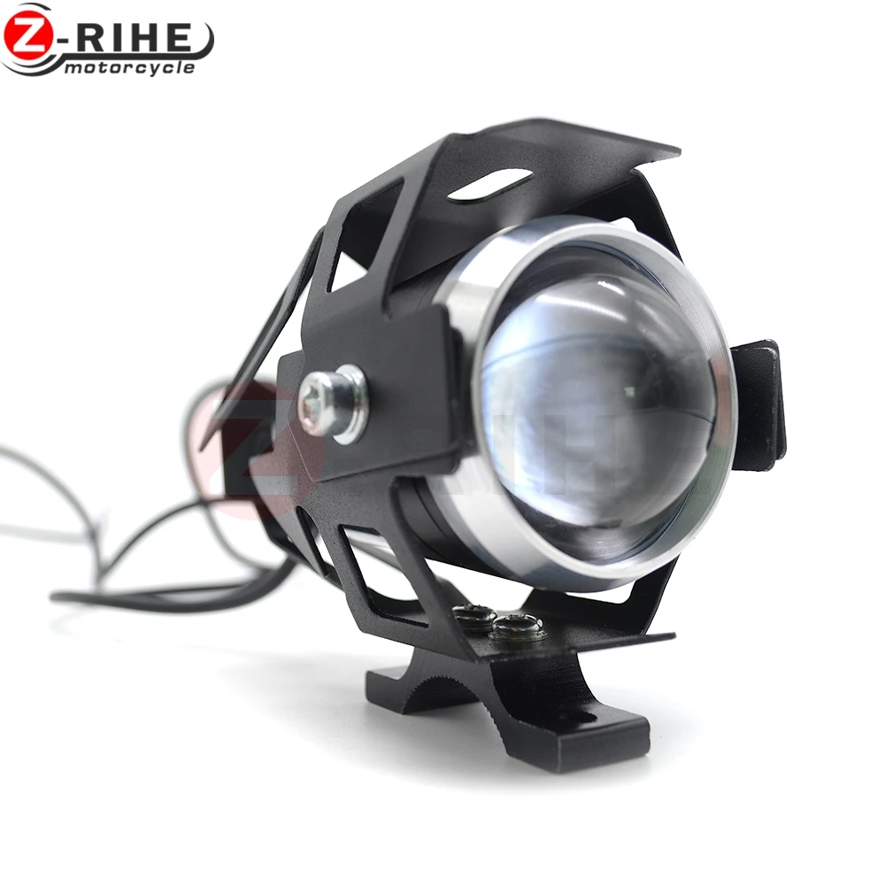 Light/Soft Light/Cool Flash Light U5 Motorcycle led Driving Light fog lamp with lens Headlight offroad