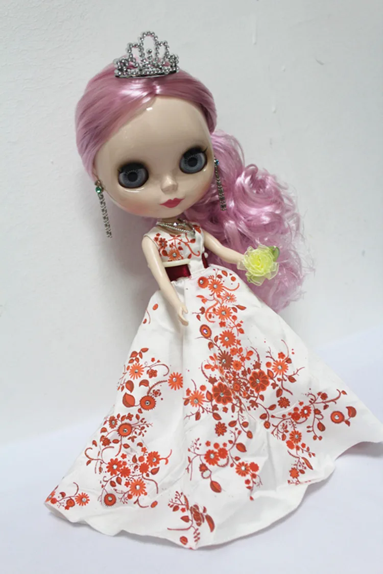 

Blygirl Blyth doll Pink curly hair No.9360 normal body 7 joints 1/6 body DIY doll for their makeup