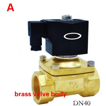 

3/8-2 2 way Electric solenoid valve direct acting brass solenoid valve electric actuator valve SS304 SS316 220VAC 110VAC