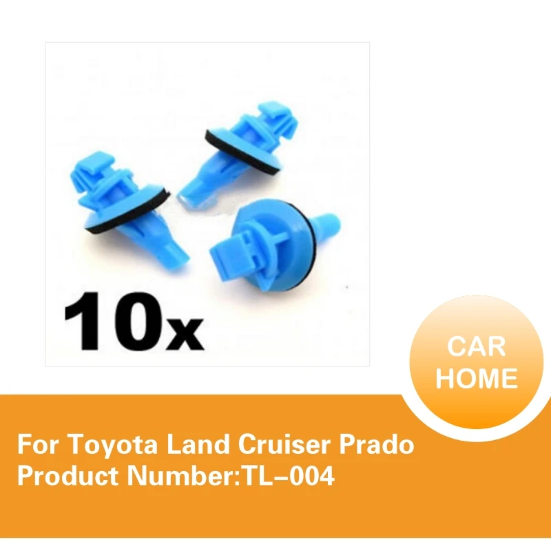 10x For Toyota Engine Cover Clips Plastic Trim Fasteners for Motor