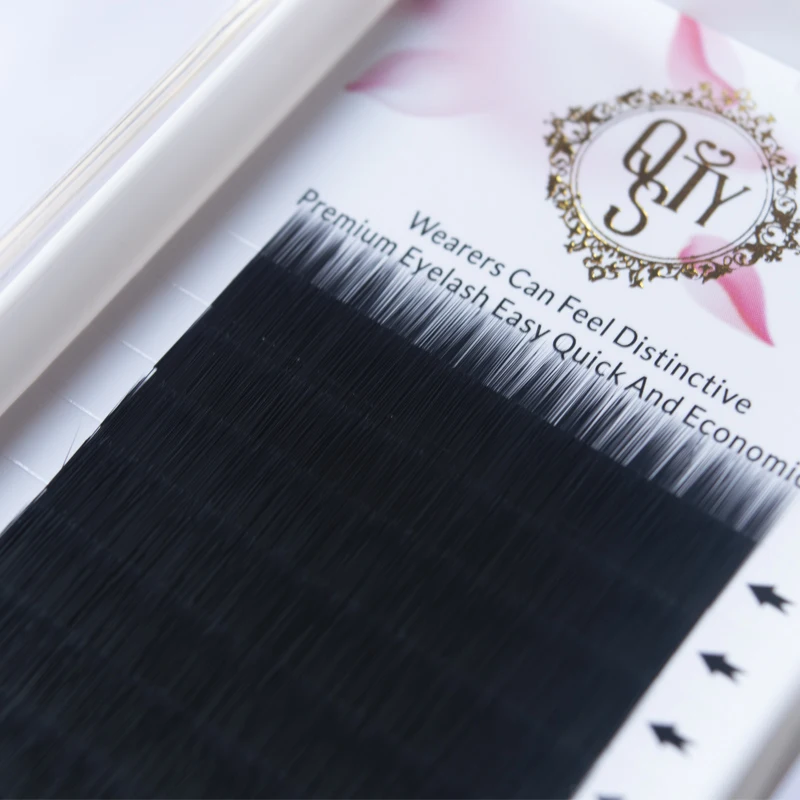 

QSTY 8-12mm High quality mink Straight eyelash extension individual eyelashes natural eyelashes make up fake false eyelashes