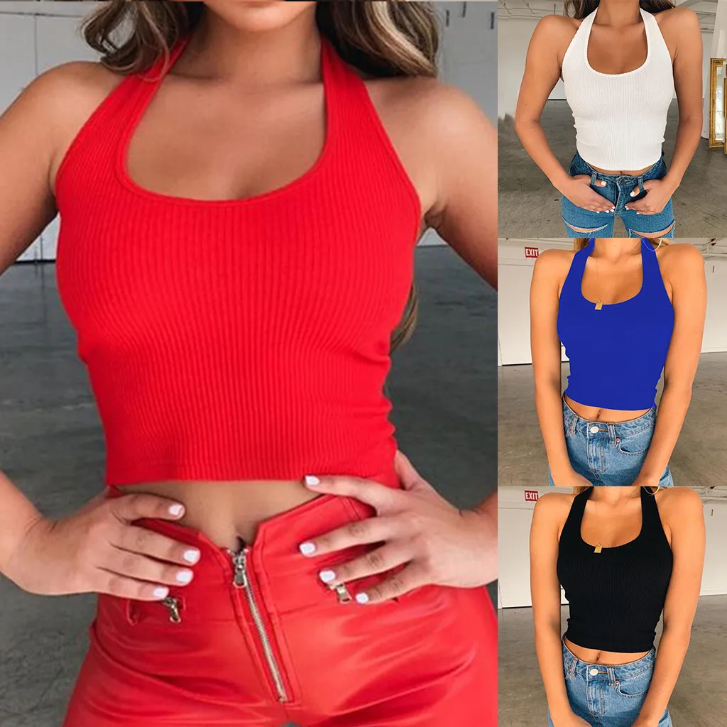 Летние укороченные топы с открытыми плечами Blusa для женщин без рукавов пикатные с открытой спиной футболка Топ Мода черный шнуровка Топ Tumblr дамы# YJP