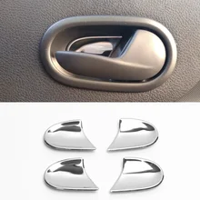 4 шт. внутренняя дверная ручка из нержавеющей стали для Dacia Renault Logan 2 Sandero 2 только для 2-го поколения