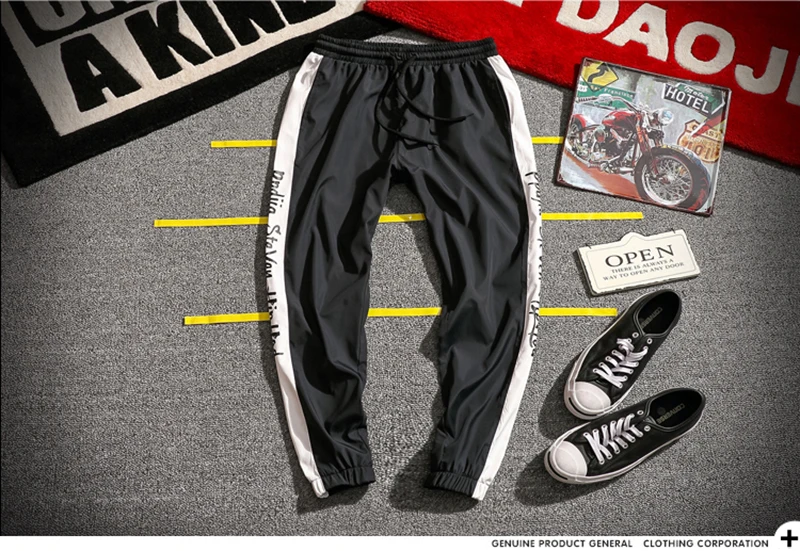Harem Cargo Pants Men Streetwear Hip Hop Japan Style Trousers Male Khaki Loose Straight Pants  (17)