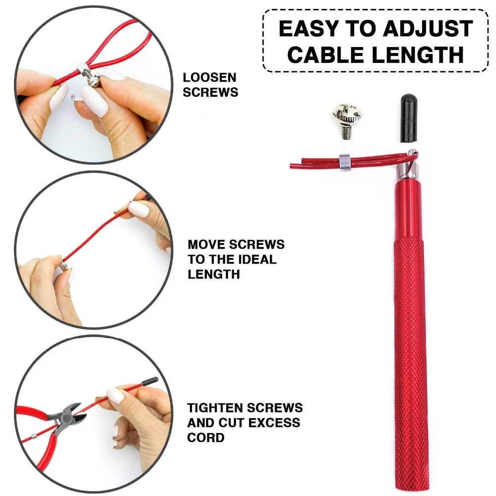 Crossfit Jump Rope Speed Cable Jump Rope for Crossfit Boxing and MMA Adjustable