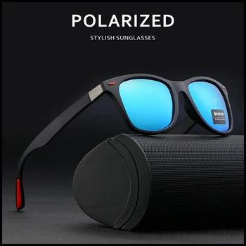 

Polarized Sunglasses Men Driving Square Sun Glasses Men's Fashion Goggle UV400 Gafas De Sol Male Cool Sports Sunglasses Eyewear