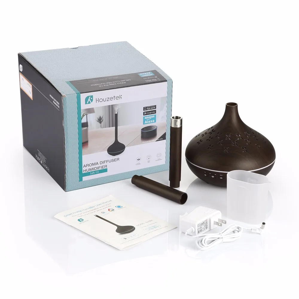 Houzetek увлажнитель воздуха эфирное масло диффузор лампа для ароматерапии Электрический Арома диффузор туман XJ