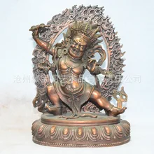 Китайский религиозный бутик из чистой меди Vajrapani Vajra статуя Будды Бодхисаттва Тибетский буддизм фигурка Ваджра-Дхара