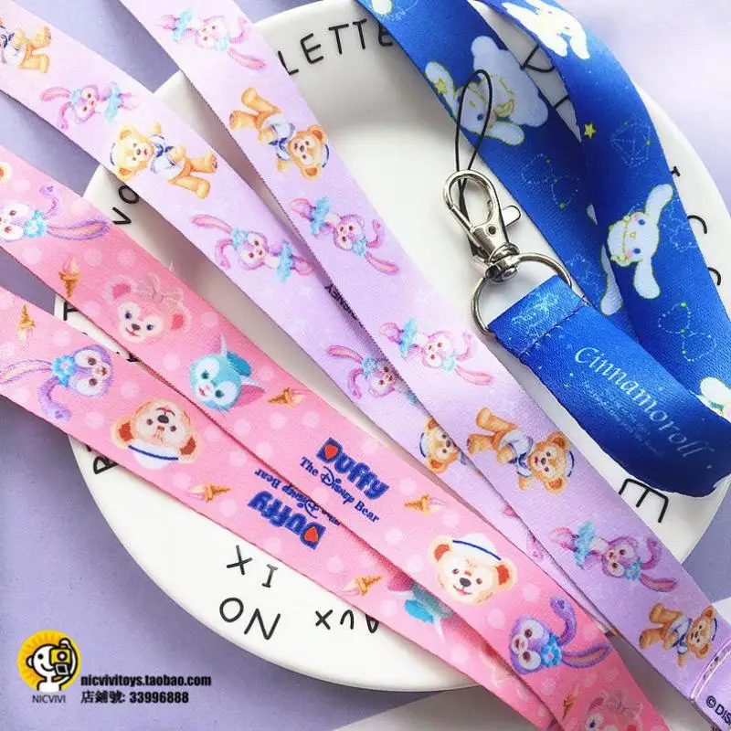 

Duffy stellalou rabbit gelatoni cat Bear Cartoon Character printed Grosgrain Ribbon Cute Work card to hang 45CM*2CM
