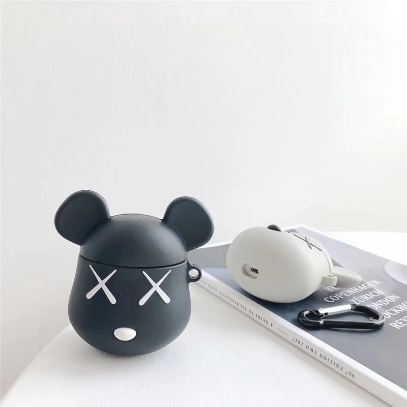 Cartoon Bear Cover For Airpod Case Cover Cute Silicone