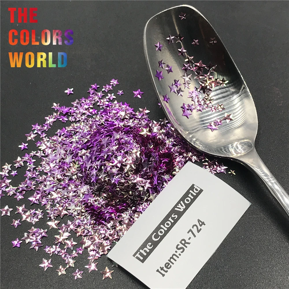 Billig TCT 346 Chameleon 3D Stern Stereoskopischen Nagel Glitter Nail art Dekoration Gesicht Malen Tattoo Trinkgläser Handwerk Festival Zubehör