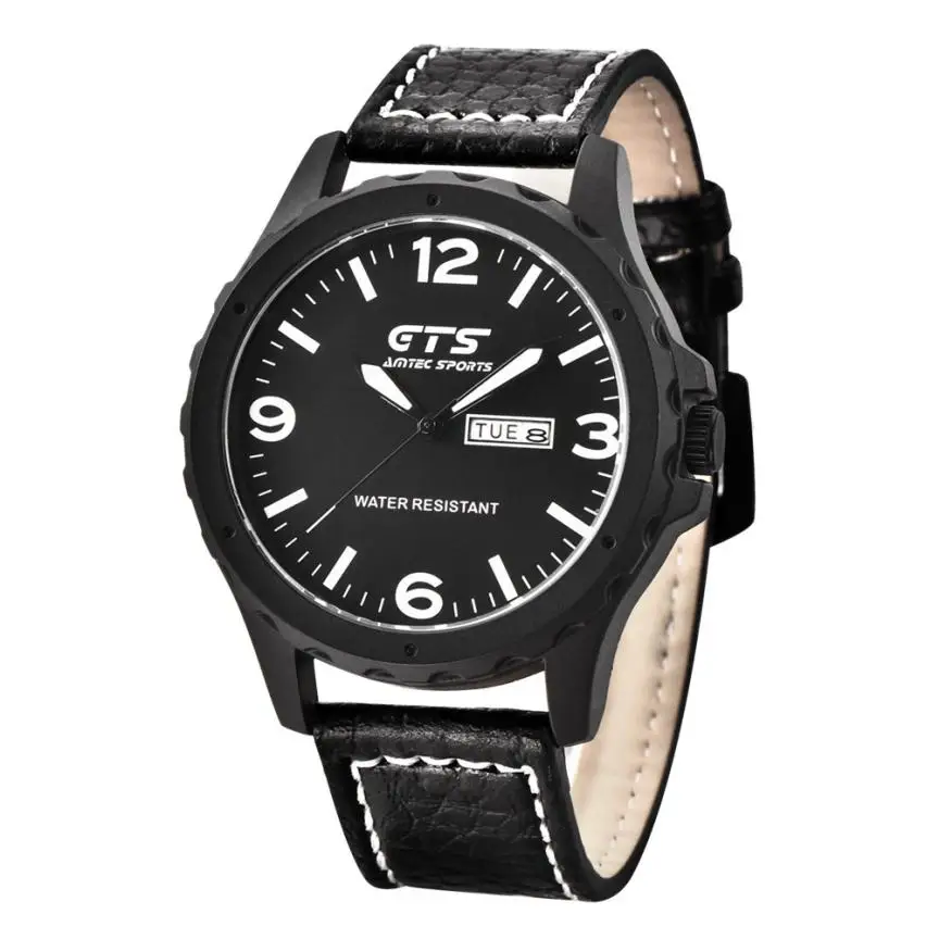 

Wholesale Fashion Men's Casual Luxury Quartz Watch Leather Strap Business Wrist Watches saat relogio horloges mannen montre
