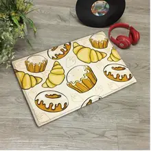 50X80+ 60X90 см/набор скандинавского желтого кухонного узора плюшевый коврик напольный ковер напечатанный ковер гостиная вода антискользящий абсорбирующий коврик в помещении
