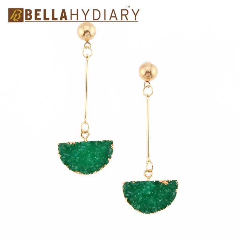 druzy earrings jewelry Ohrringe bijoux earings earring earing pendientes brinco big earrings vintage jewelry wedding earrings geometric earrings long earrings gifts for women resin earrings korean earrings (4)
