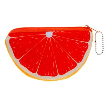 

Hot Cute Semicircle Fruit Women Zipper Coin Purse Keys Holder Mini Wallet Clutch