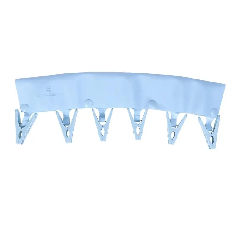 

1 Pcs Cloth Hanger Travel Drying PVC Portable Foldable Laundry Towel Rack Clothespins Clips Cloth Hanger Rack