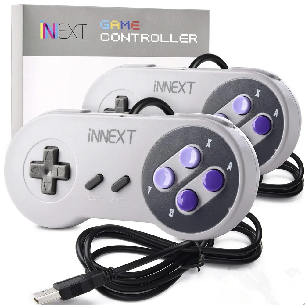 Wired Gamepad game controller joystick for PC Mac laptop Windows computer USB 2.0 joypad for Nintendo SNES control 3pcs (2)