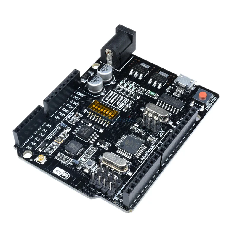 Модуль регулятора напряжения Uno + Wifi R3 Atmega328P + Esp8266 (32 Мб памяти) Usb-Ttl Ch340G для Arduino Uno, Nodemcu, Wemos Esp8266