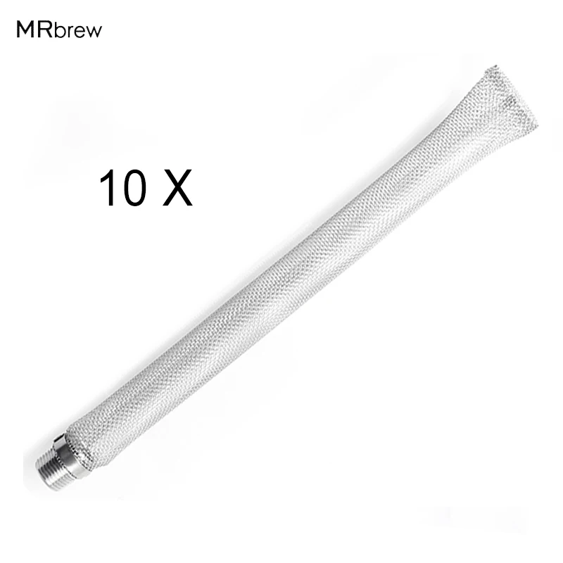 

10PCS 12 inch 30cm Stainless Steel Bazooka Screen (1/2" NPT Thread) For Homebrew Beer Kettle or Mash Tun/mesh Filter