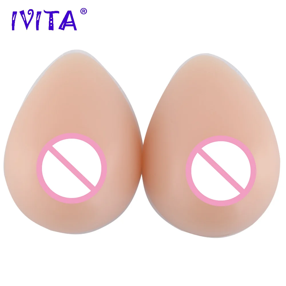 

IVITA Realistic Silicone Breast Forms Fake Breasts False Boobs For Crossdresser Postoperative Drag Queen Mastectomy Enhancer