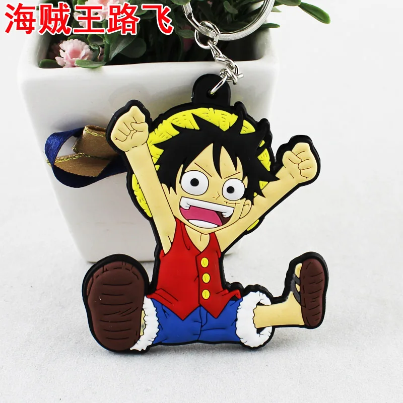 

2015 Time-limited Hot Sale Men Chaveiros Porte Clef Animation One Piece Luffy Hand Keychain Anime Pvc Can Be Customized