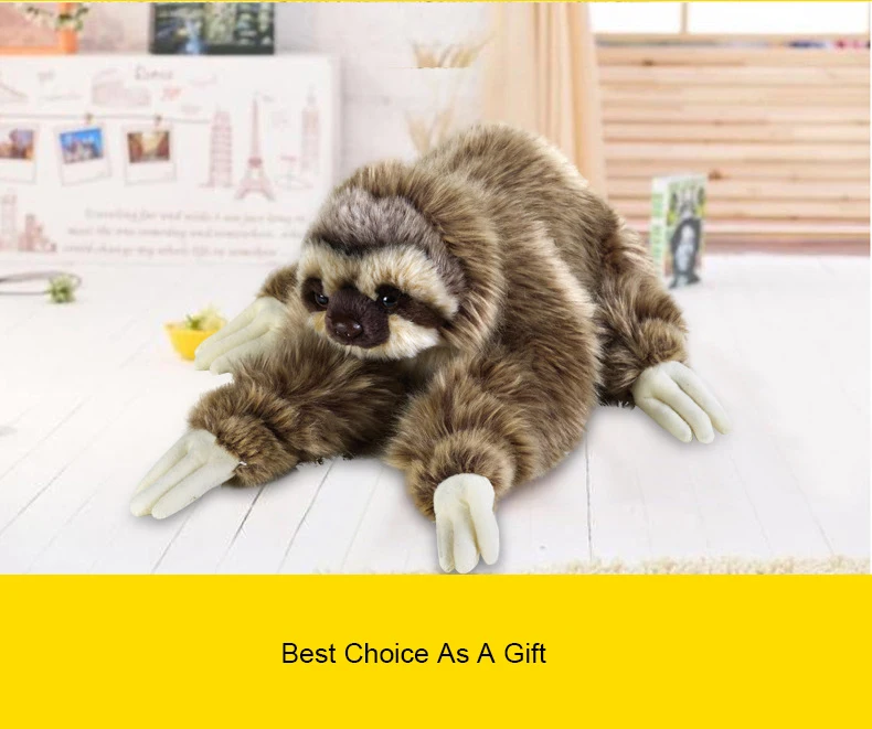 National Geographic 33 см Kawaii лежащий плюшевый Ленивец с тремя носками игрушки мягкие игрушки для животных Ленивец Плюшевые рождественские подарки, куклы