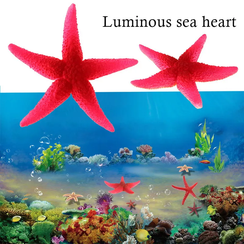 

Luminous Sea Heart Fish Tank Aquarium Artificial Silicone Coral Fish Tank Aquarium Decoration Best Home Ornament