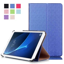 Para Samsung Galaxy Tab A7 T280 T285 Delgado Plegable Cubierta de la Caja de la Tableta Soporte de Cuero de LA PU Perfecto Protección Segura