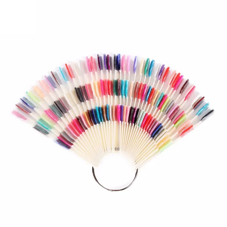 

BN11KEEE 3PCScolorX50Tips False Display Nail Art Fan Wheel Polish Practice Color Chart Palette NEW,free shiping