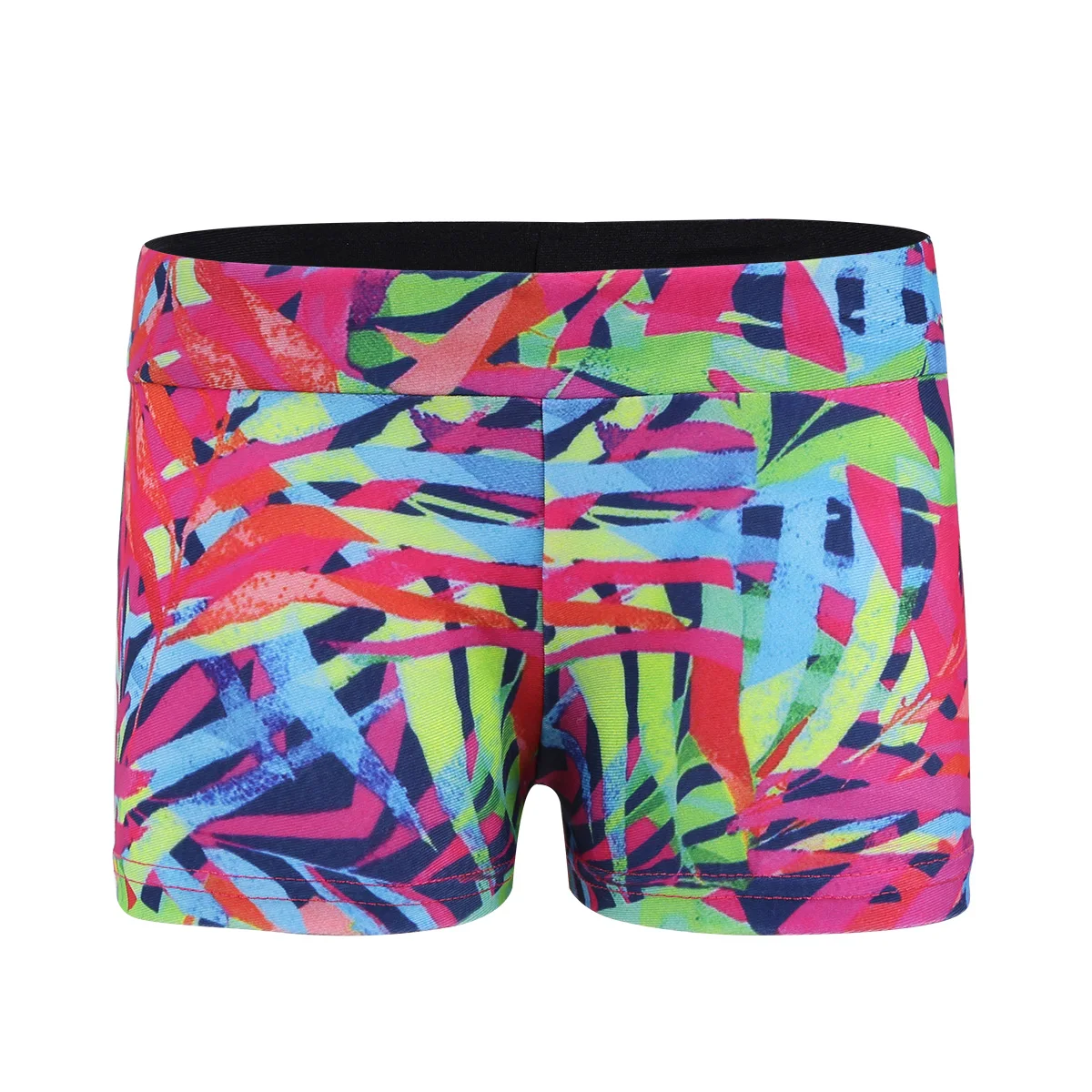 Girls Children Dance Short Boxer Pants Child Kids Beach Shorts Casual Sport Short Swimming Gymnastic Workout Wear Swimsuit Sets - Цвет: Colorful