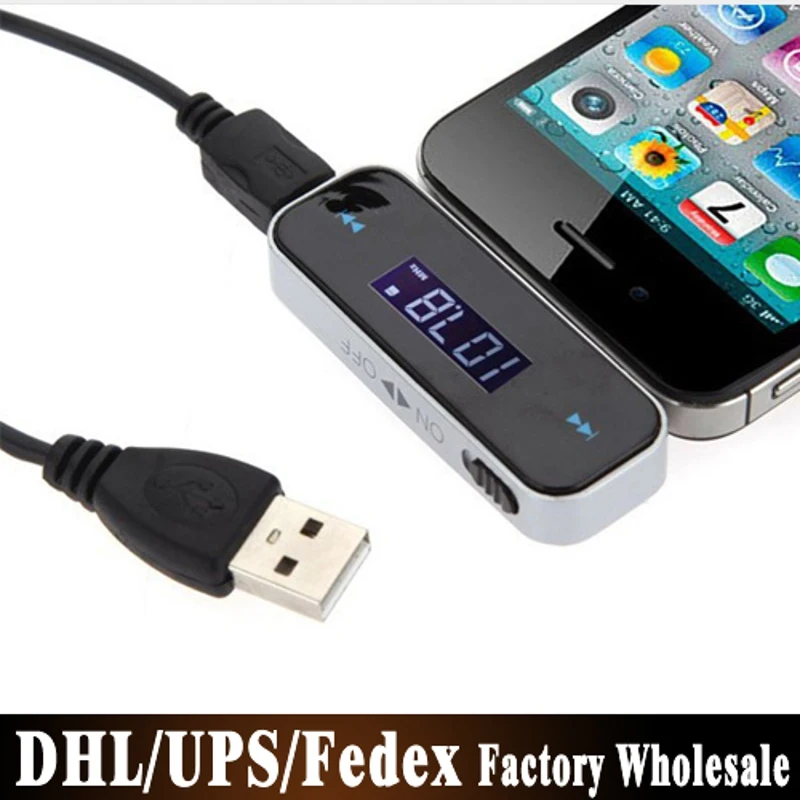 

Best Price Wireless FM Transmitter Mini In-car LCD 3.5mm Vehicle Car Kit Modulator Handsfree MP3 Audio Music Player for Any Car